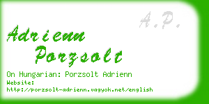 adrienn porzsolt business card